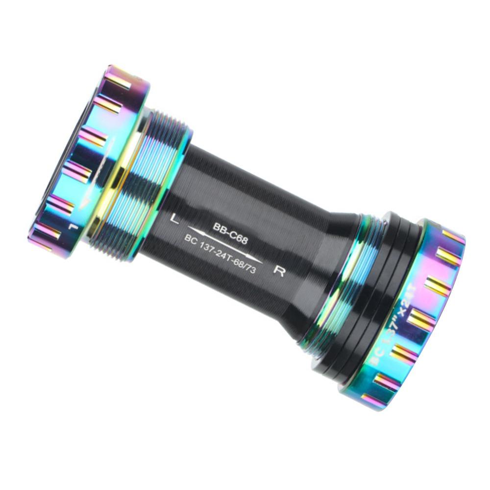 BC1.37 X 24T Thread Bike Bottom Bracket for Shimano  24mm Cranksets Drivetrain Maintenance