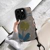 Tulip Bracelet Suitable for Apple 16pro Mobile Phone Case 15 Fine Hole Anti-fall 14 Fur 13 Silicone 12/11 Women