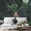 Photomural Suspension Bridge In A Forest Washable Fleece 405x270