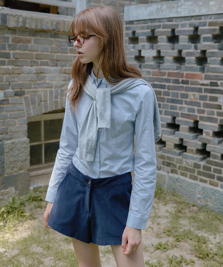 LETTER FROM MOON Berlin Corduroy Shorts (Navy)