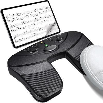 Bezdrátový dobíjecí pedál Bluetooth pro otáčení stránek Tichý pedál pro otáčení stránek Nožní pedál pro otáčení stránek pro tablety iPad a chytré telefony Ovládání aplikací