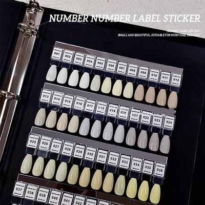 No.1-240 Nail Polish Number Sticker Label Color Gel Bottle Lipstick Nails Tips Display Mark Numbering Manicure Tool Varnish Glue