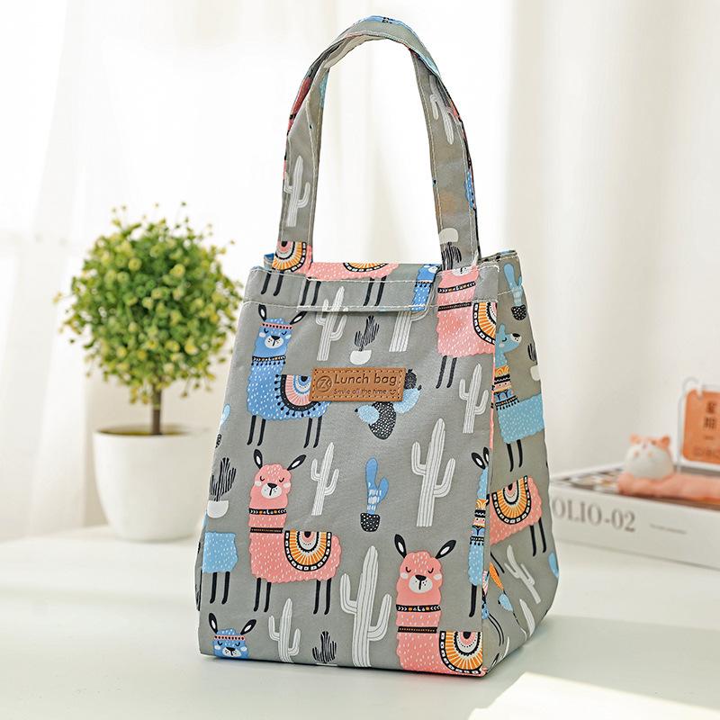 Japanese Fashion Insulated Bento Lunch Bag - Portable and Stylish for Students