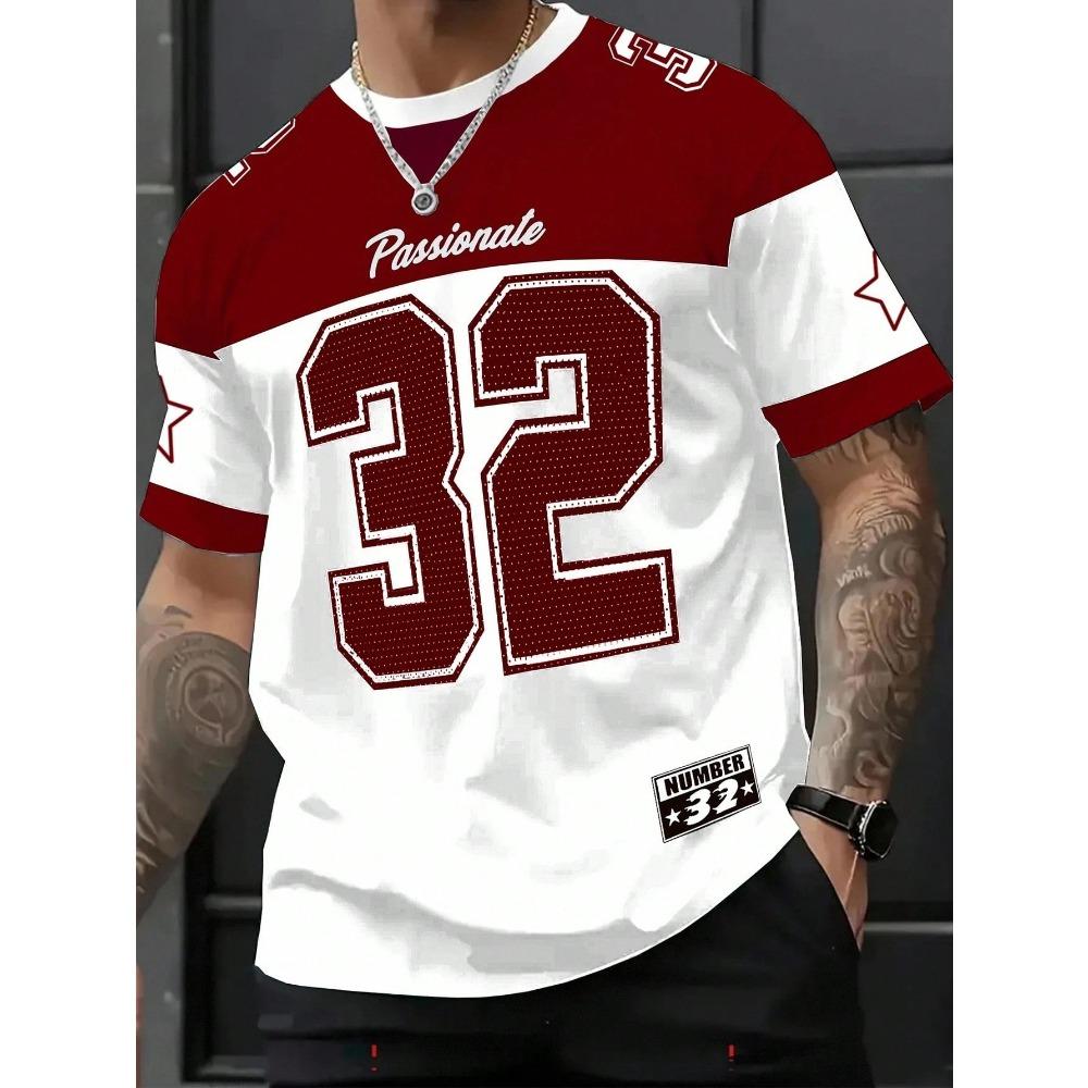 2026 Summer New Men's T-shirt with 3D Digital Printing for Street Casual Fashion Comfortable Soft