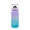 2000ml Stylish Women's Water Bottle with Straw & Scale - Portable for Outdoor & Sports