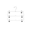 6-Layer Adjustable Foldable Metal Hanger with Clips for Skirts and Pants