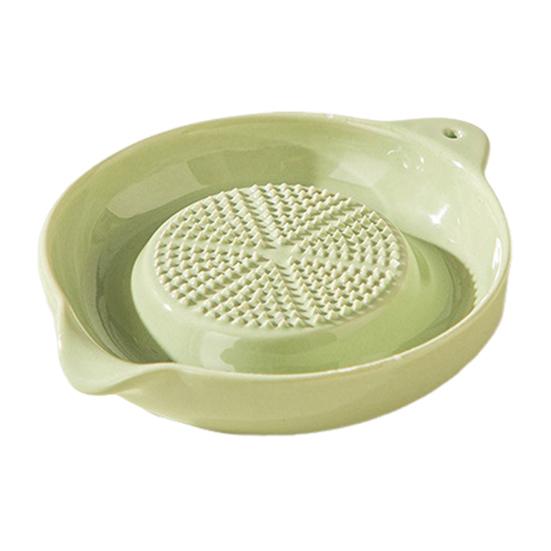 Ceramic Ginger Grinder Portable Grinding Bowl Juicy Delicious Grinding Tool for Grinding Fruits Vegetables Garlic Cheese
