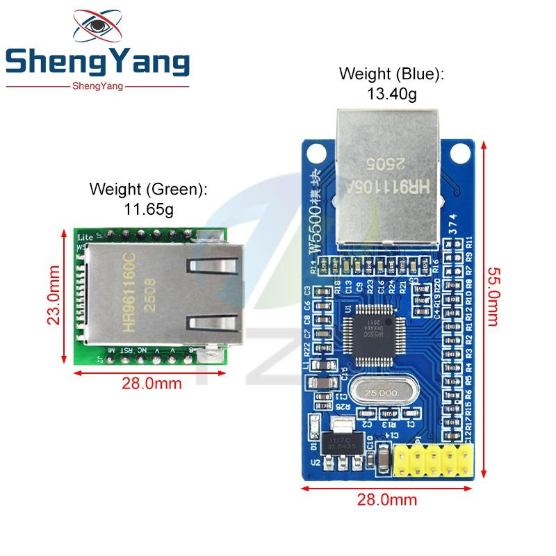 TZT 1/2/5pcs Smart Electronics USR-ES1 W5500 New SPI to LAN / Ethernet Converter TCP/IP Model