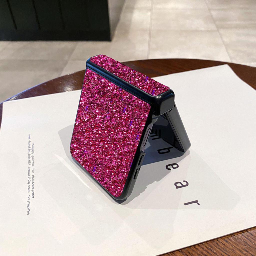 Husă de lux cu sclipici mat pentru Samsung Z Flip7: Protecție cu acoperire completă pentru ZFlip6