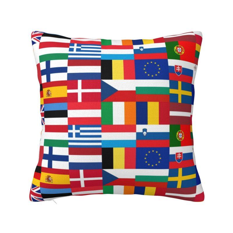 Custom Italy Flag Italian Map Nordic Throw Pillow Covers Patriotic Pride Cushions Cover For Sofa