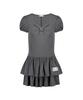 Iligo Bow Flare Mini Dress Charcoal