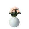 Full Round Color Flower Vase Ceramic Pots for Plants S Apple Shape Indoor Flower Vase for Decoration