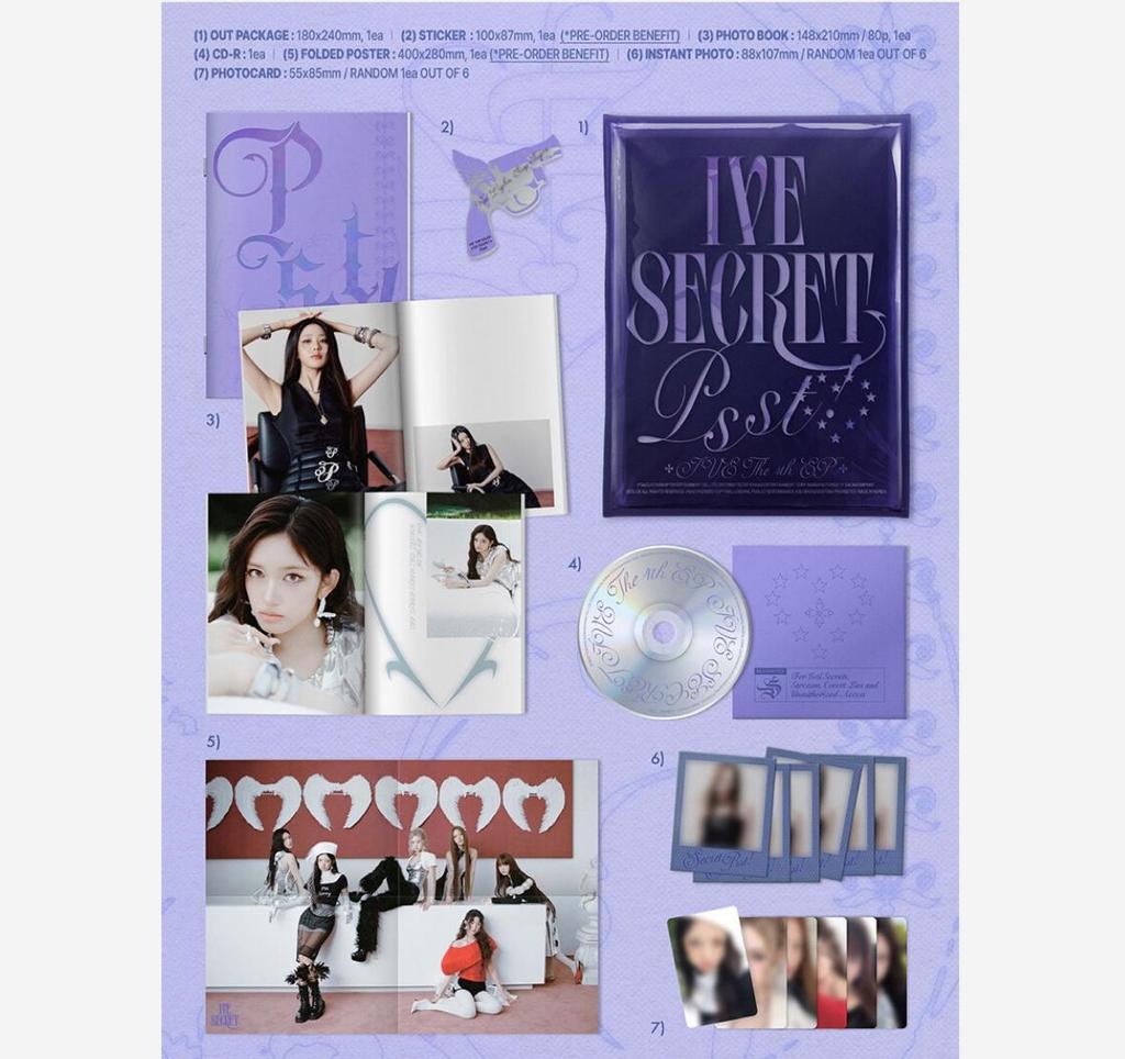 IVE – 4th Mini Album [IVE SECRET] (Random Ver. | Shh! / Gasp! / Psst!)