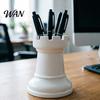 Chess Shape Pen Holder Cart 3D Printed Piece Desk Organizer Stationery Minimalist Makeup Brush Storage Cup for Home Office School Supplies Imitation