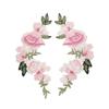 1Pair Polyester Fiber Embroidery Flower Patch DIY Handmade Clothing Accessories Embroidery Floral Applique Floral Patches Hat