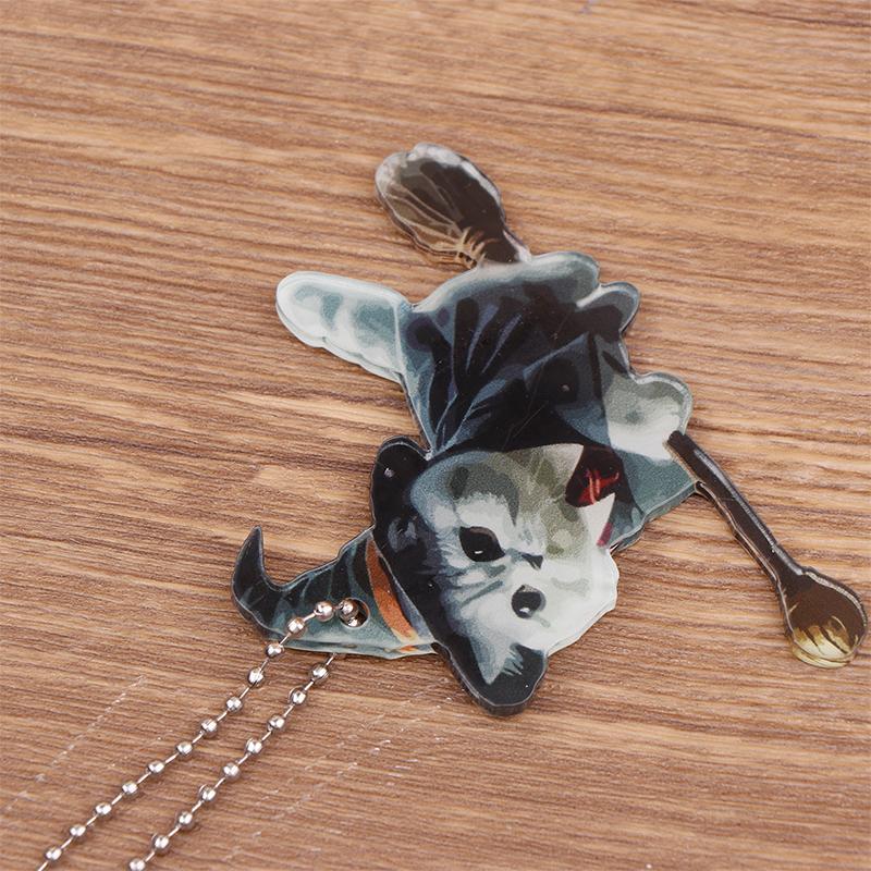 New Double-Sided Thickened Flat Magic Cats Car Pendants Christmas Tree Ornaments