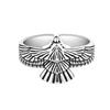 Vintage Eagle Animal Open Ring Unisex Adjustable Hip Hop Street Personality Finger Ring For Men And Women
