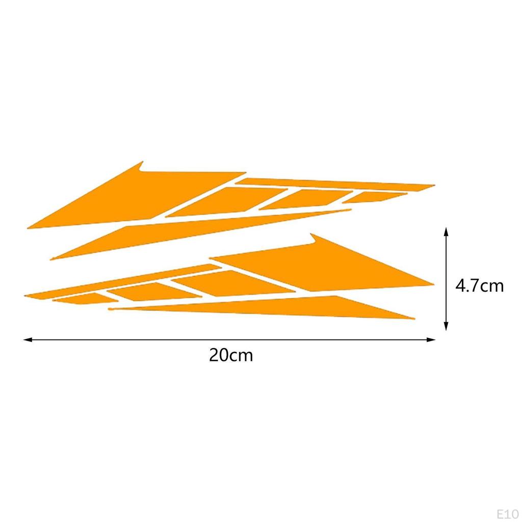 1 Pair Motorcycle Body Decoration Stickers Waterproof Multifunctional Car Accessories PVC Material