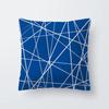 Bedroom Pillowcase Living Room Sofa Car Seat Chair Home Office Waist Cushion Cover Blue Simple Modern Home Decor