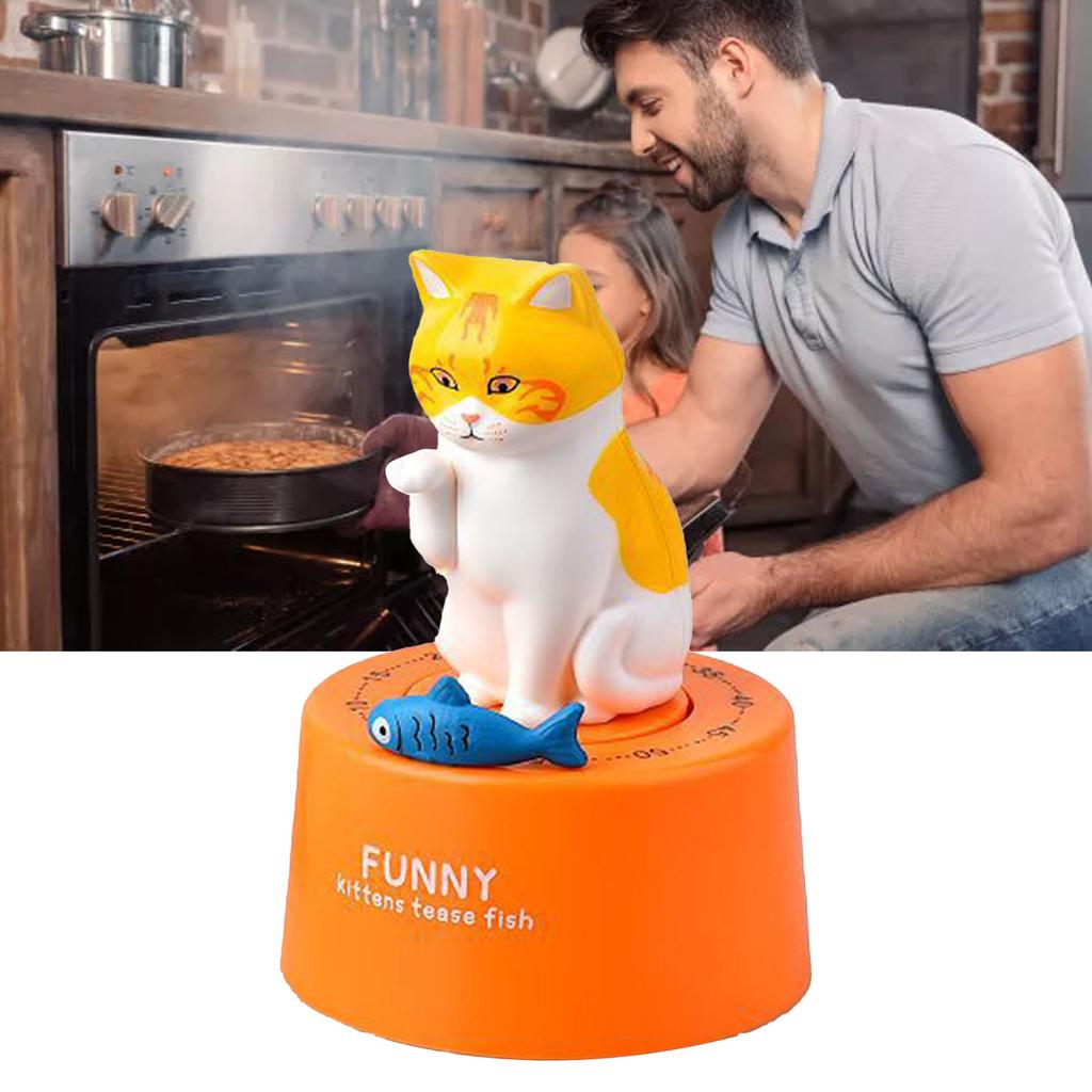 Cute Cartoon Animal Kitchen Mechanical Timer 60 Minute Visual Countdown Timer for Holiday Gifts Cooking Baking Study