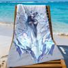 Genshin Impact Eula Towel Sports Quick Dry Travel Camping Gear Sandproof Soft Light Large Beach Towel