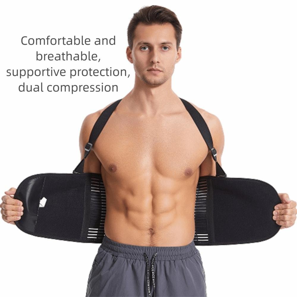 Shoulder Straps Work Brace Breathable Material Elastic Brace Lumbar Support Belt  Fitness Training