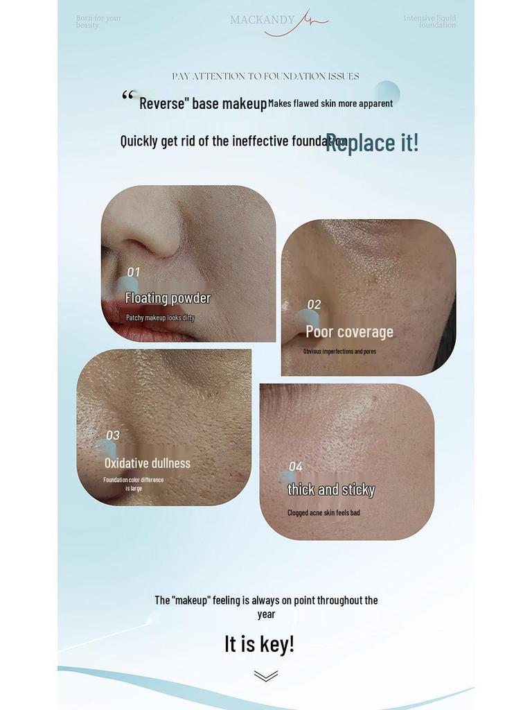 Make Andy Air Velvet Mist Soft-Focus Long-Lasting Natural Silky Concealing Foundation Liquid