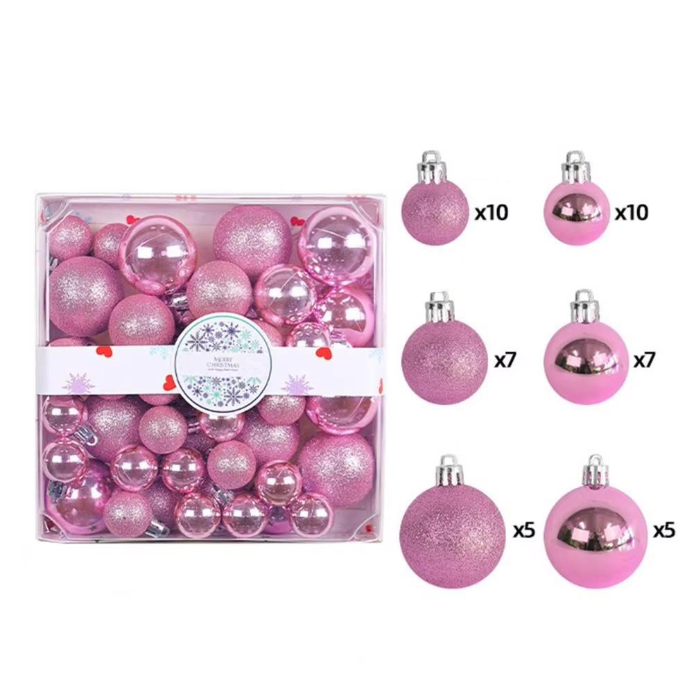 44pcs Set Christmas Balls Christmas Tree Ornaments Xmas Hanging Tree Pendants Home Party Christmas Tree Decor New Year Gifts
