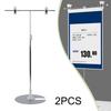 2x Poster Display Stand 40cm-75cm Height Picture Tabletop Board Table Sign Holder for