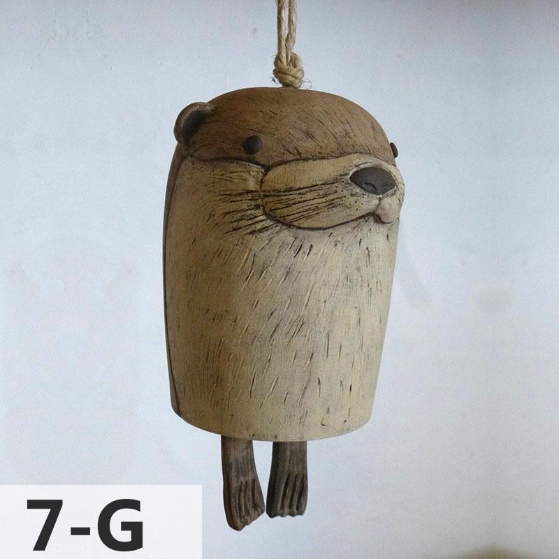 Beautiful Rustic Animal Wind Chimes Resin Nordic Style Cute Wind Chimes Bell Room Garden Door Outdoor Yard Decor Crafts