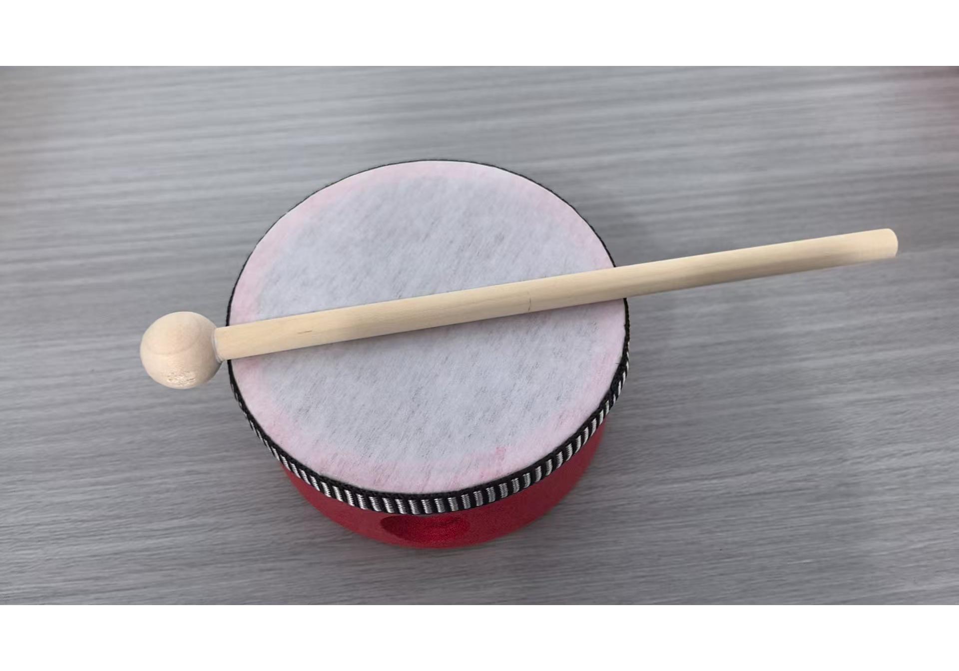 Orff Child Percussion Set: 4-10” Hand Drums with Mallets for Early Education & Parent-Child Music Activities
