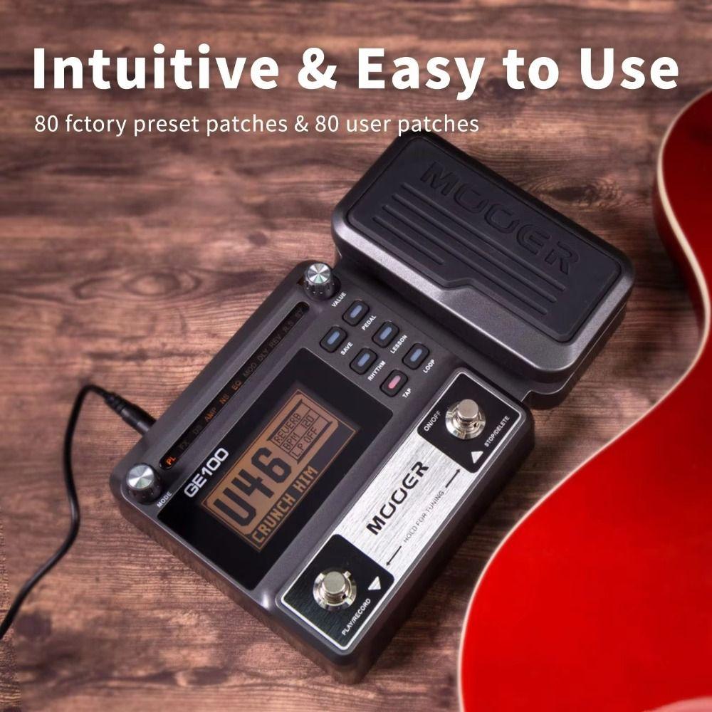 

66 Effects Multi-Effects Guitar Pedal Tap Tempo Loop Expression Volume Pedal EU