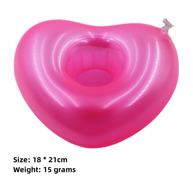 1Pcs Floating Cup Lnflatable Flamingo Beverage Cup Holder Swimming Pool Coaster Floating Device Pink Toy Beverage Holder