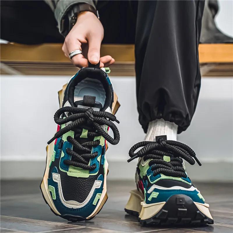 2024New Retro Luxury New Anti Slip Breathable Lightweight Running Shoes Fashionable Casual Trendy Sports Shoes Height Increasing