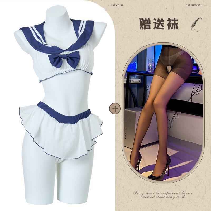 Aishangyou Erotic Underwear Sexy Erotic Free Underwear Split Jk Uniform Role-playing Erotic Suit