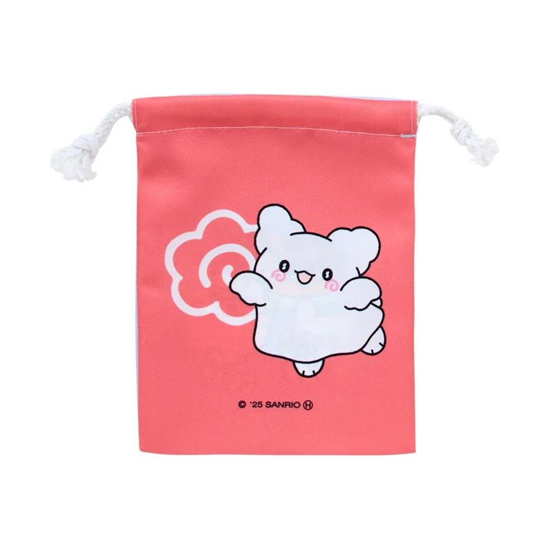 Sanrio HANAMARUOBAKE Set of 3 Drawstring Bags (Pastel Sweets Pop) Japan NEW