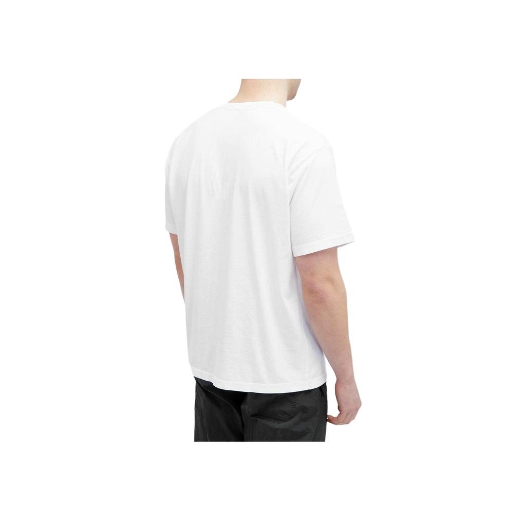STONE ISLAND Solid Color Printed Pattern Crew Neck Short Sleeve T-Shirt Men Tops White 80152RC88-V0001