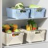 Hollow-out Design Storage Basket Plastic Snack Basket Durable Storage Rack  Kitchen