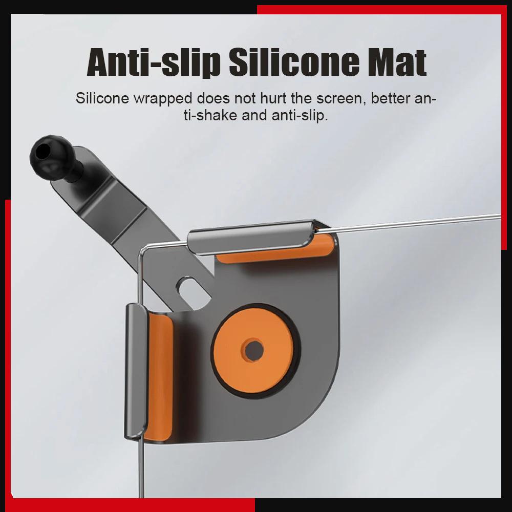 Phone Holders for Your Car Screen 360 Degree Rotation with Anti-slip Silicone Mat Universal 17mm Ball Heads Car Dash Phone Mount
