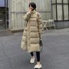 Wintermode Daunenjacke, Mittellang, Lockeres Design, Dick gefütterte Jacke