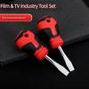 Camera Plate Screwdriver with Broad Tip and Grip Texture for Mount Hardware and Plate Screw Adjustment Work Tasks