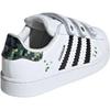 Minecraft x adidas Superstar 2 C Creeper Kinder-Sneaker Weiß Wolkenweiß Kernschwarz JQ8748