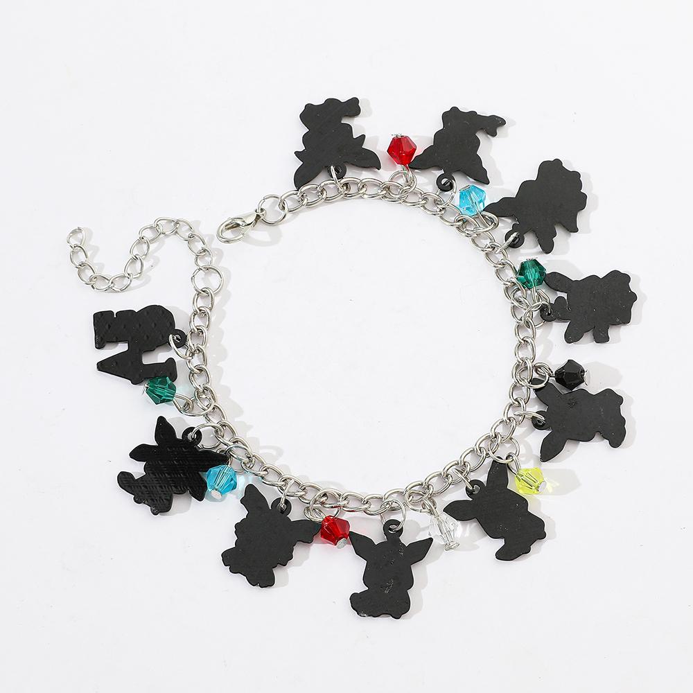 Bracelet Pendentif Pikachu Pokemon Bijoux de Mode Multi-Éléments Style Européen Américain pour Femmes