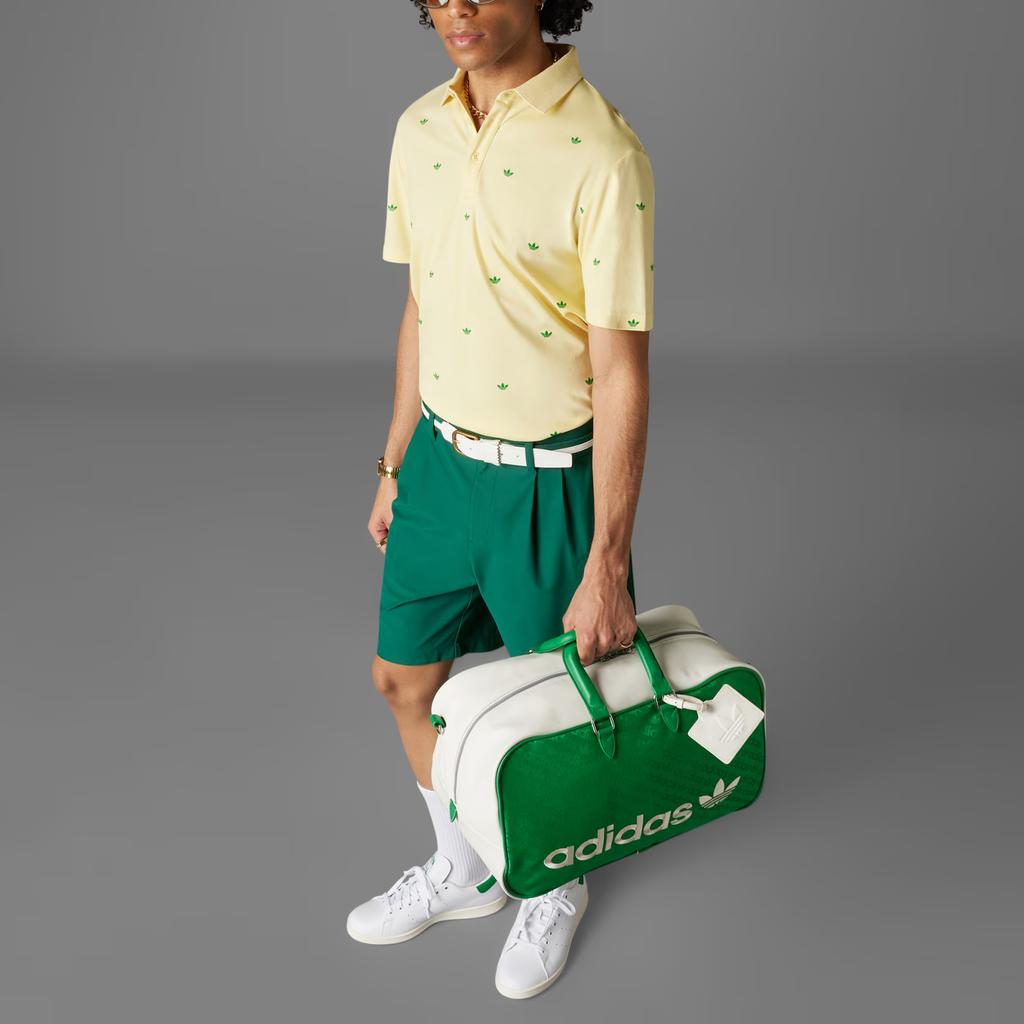 Adidas Originals Trefoil SS25 Golf Series Fashion Comfortable Versatile Short Sleeve Polo Shirt Men tops Light-Yellow JM8257