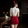 Sex Lingerie Pure Desire Stewardess Uniform Sexy Deep V Free Suit Cosplay Temptation