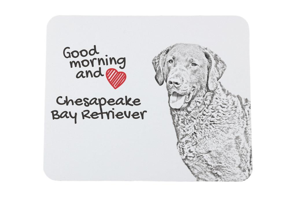 Chesapeake Bay Retriever, Chessie - mouse pad with print, personalized dog-themed mouse pad, unique gadget for an office worker by Art-Dog brand