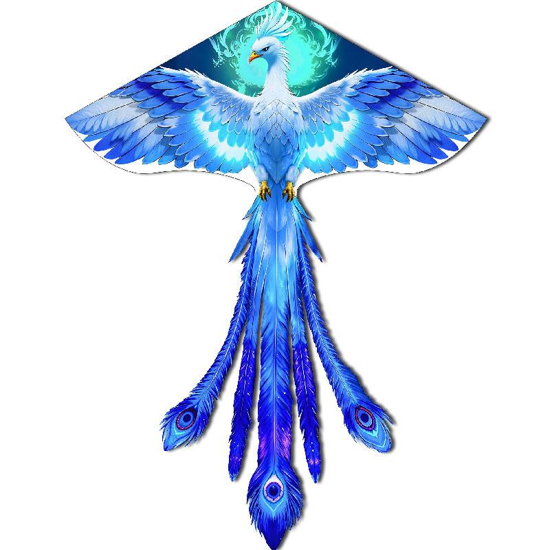 Phoenix Animal Kite Cartoon Bird Triangular Kite With Polyester Material For Children And Kids