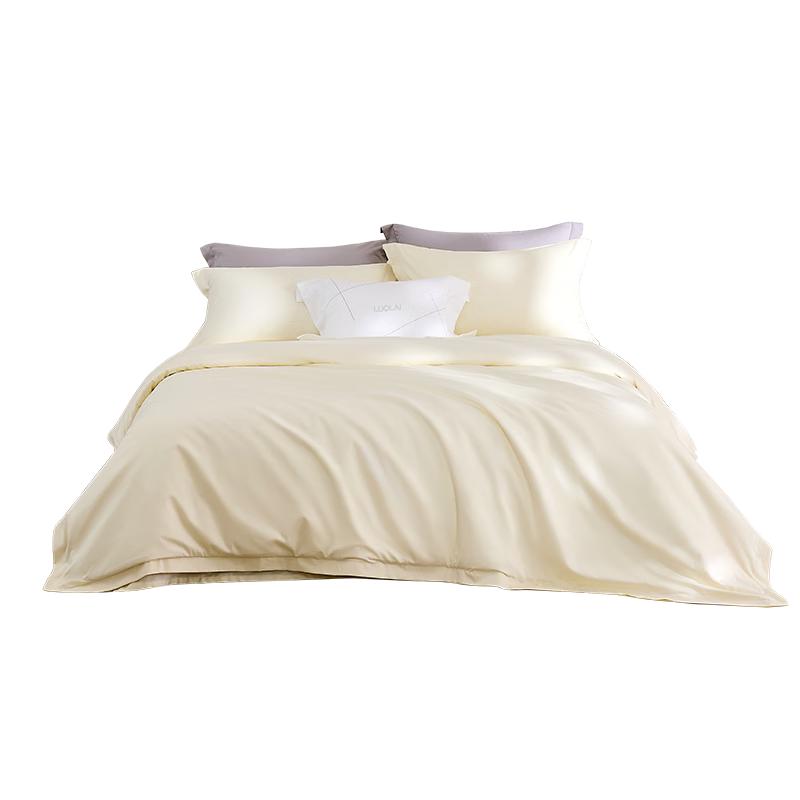 Luolai 100% Pure Cotton 4-Piece Bedding Set 1.5m Bedding Set (Duvet 200x230cm)