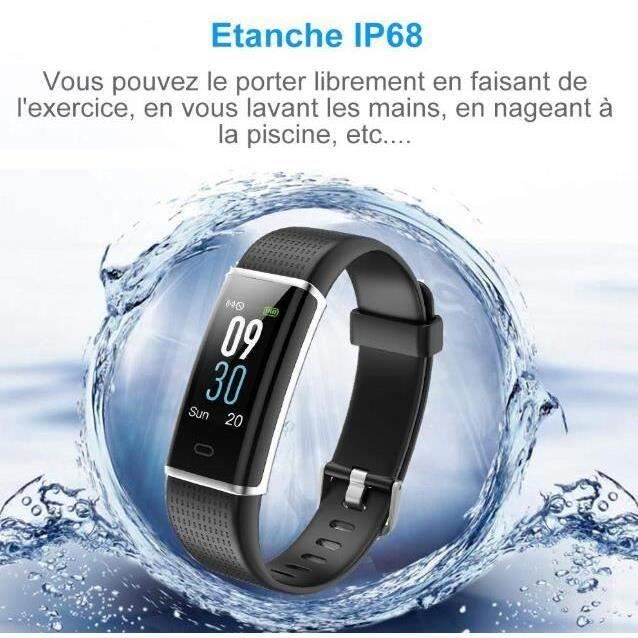 Chytré hodinky Krokoměr Smartwatch Chytrý náramek Barevný displej Vodotěsné IP68 Ženy Muži Děti Sportovní Sledování srdečního tepu Fitness