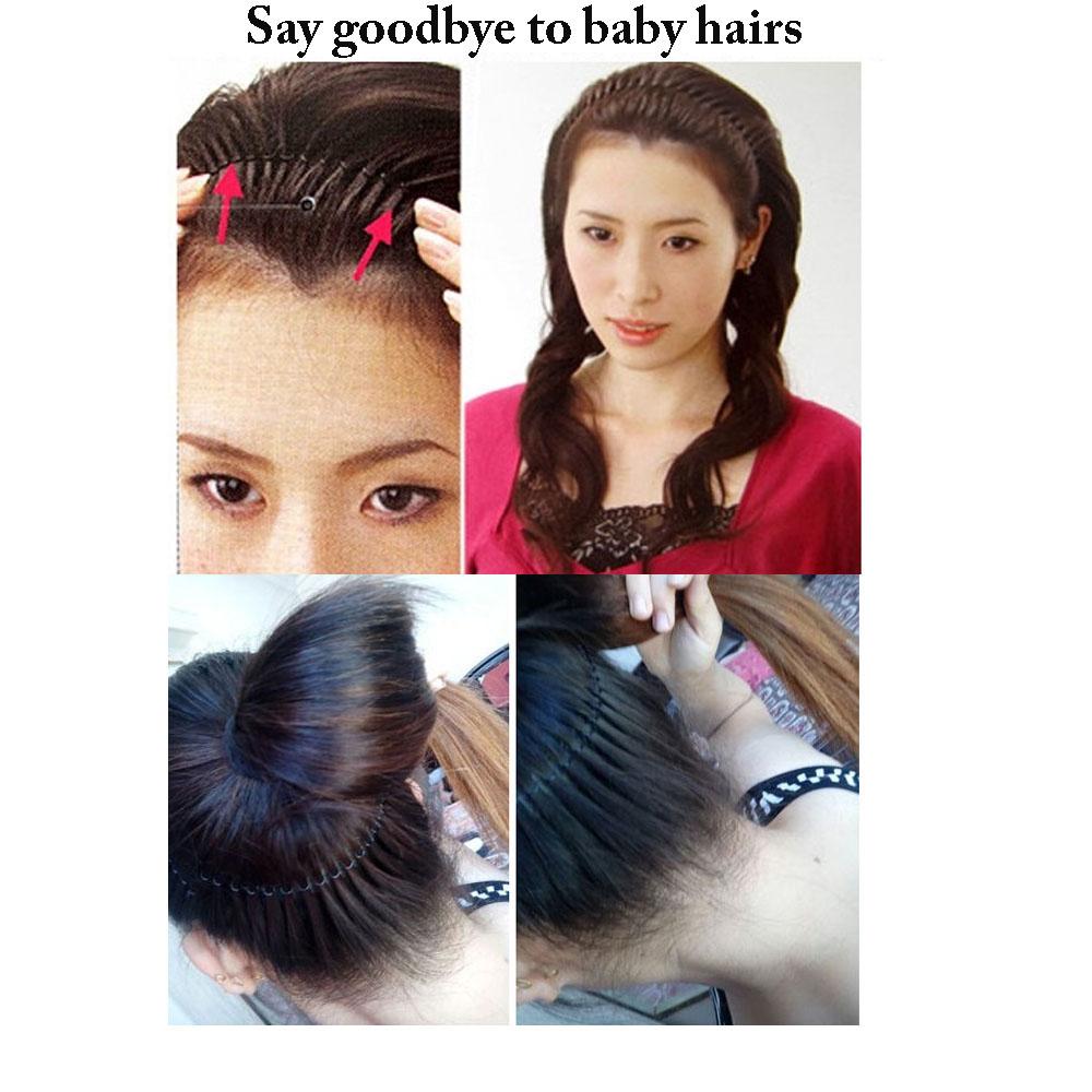 Easy to Use U Shape Hair Finishing Fixer Comb Baby Hair Tame Hair Finishing Clip Hairstyle Fixed